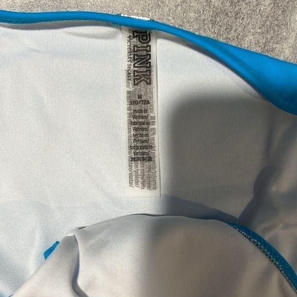 Bright blue Ruched-Front Bikini Bottom size medium - Picture 5 of 8